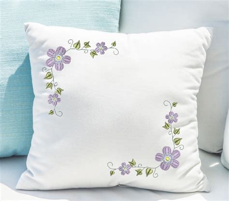 Floral Corner Embroidery Design - NextEmbroidery