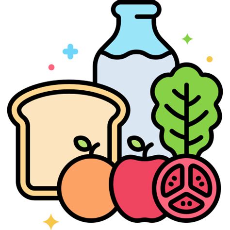 Healthy Food Flaticons Lineal Color Icon