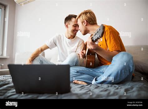 Gay Man Sitting On Bed Hi Res Stock Photography And Images Alamy