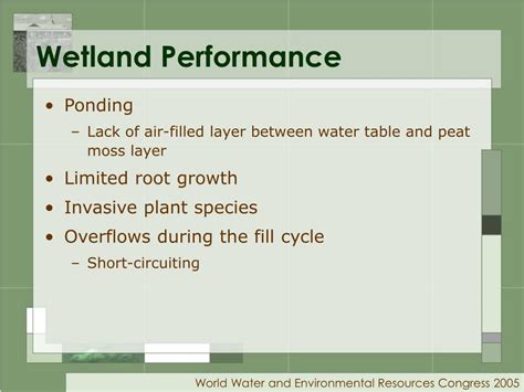 PPT Enhancing O 2 Transfer In Subsurface Flow Constructed Wetlands