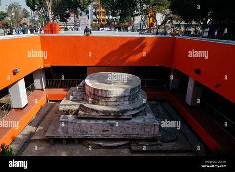 Pino Suarez Metro Station In Mexico City Mexico Excavated Aztec