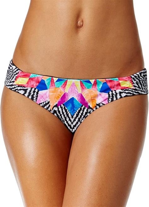 Amazon Bar Iii Women S Ruched Side Tab Hipster Bikini Bottom M