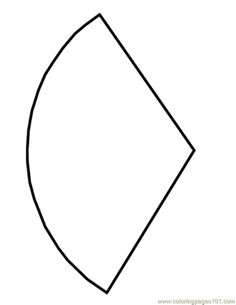 coloring pages cone shape template education shapes