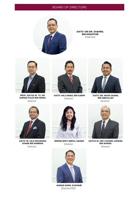 Board Of Directors Utm Holdings Sdn Bhd