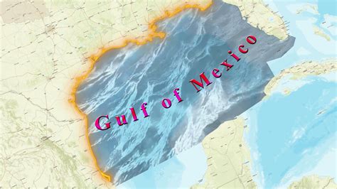 Gulf of Mexico Map 32308468 Stock Video at Vecteezy