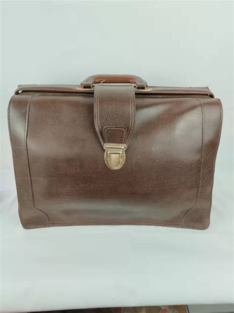 Ancien Sac En Cuir Cartable M Decin Eur Picclick Fr