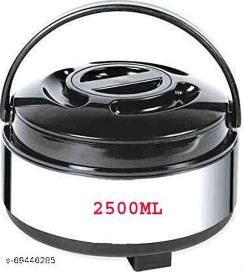 Kitchen Chef Stainless Steel Casserole Hot Pot With Plastic Cover And Bottom Ml