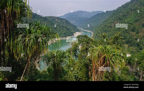 Beautiful Landscape Panorama Of The Siang Or Siyom River Valley With