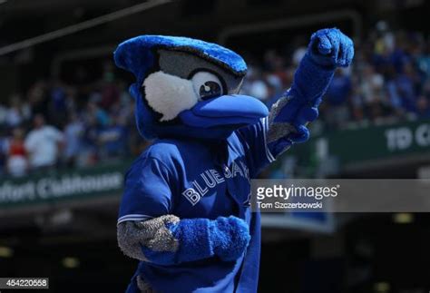 Toronto Blue Jays Mascot Ace Performs During The Seventh Inning News