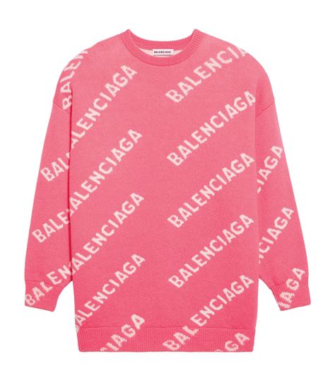 Balenciaga Wool Logo Sweater Harrods Us