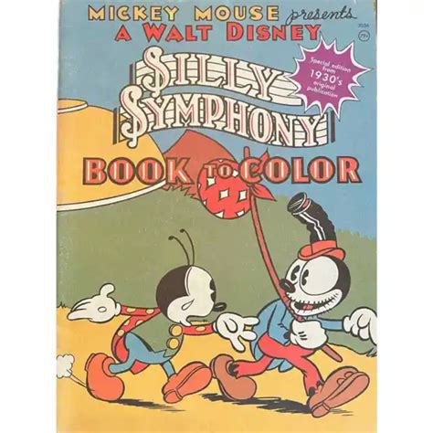 Mickey Mouse Presents A Walt Disney Silly Symphony Book To Color