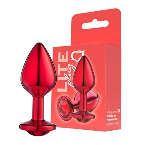 Plug Anal Vermelho Pedra Vermelha Bazar Do Prazer L Distribuidora Sex Shop