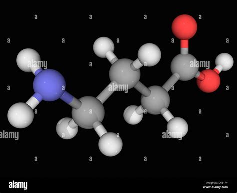 Gamma Aminobutyric Acid GABA Molecule Stock Photo Alamy