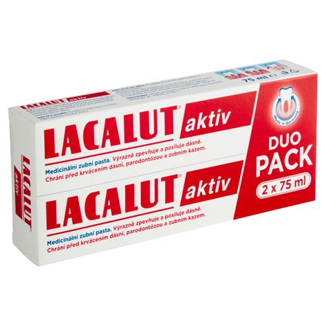 Teta drogerie Lacalut Aktiv DUOpack zubní pasta 2 x 75ml