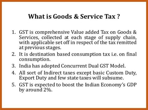 Goods And Service Tax Gst Procedures