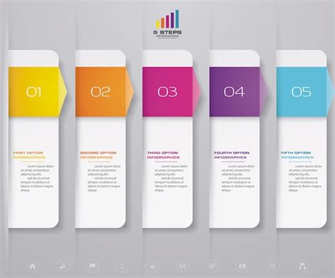 Timeline Infografiken Element Premium Vektor