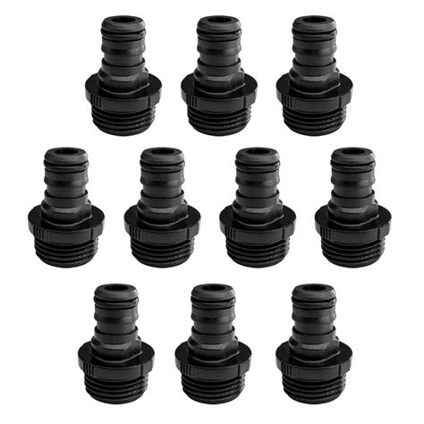 Buy 10 Pack Plastic Garden Hose Quick Connect Fittings Male Hose Quick Connector Adapters 34