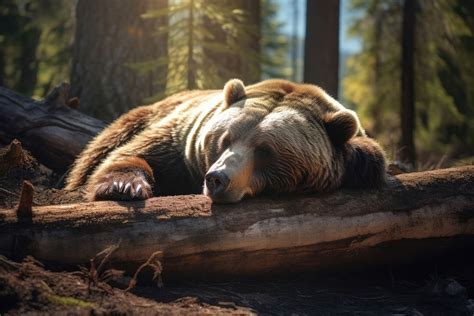 Sleeping grizzly bear wildlife mammal | Premium Photo - rawpixel