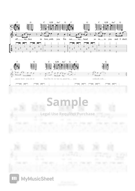 Justin Bieber Off My Face Guitar Tab Sheets By 서동욱