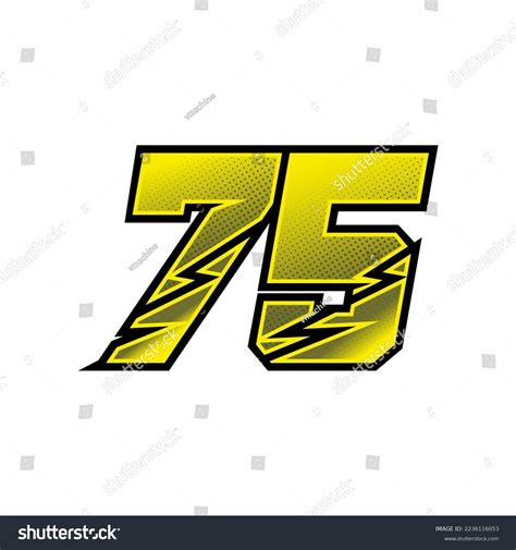 number vector sports racing number  stock vector royalty
