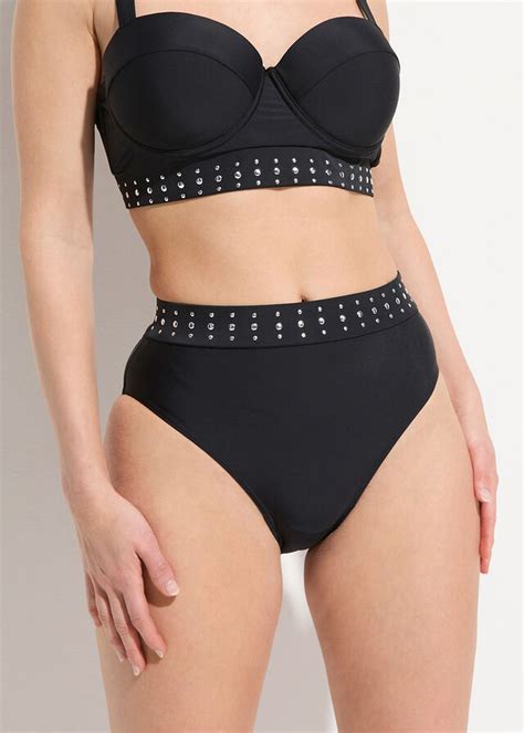 Ekskluzywne Figi Bikini High Waist Z Poliamidu Z Recyklingu Cena 64