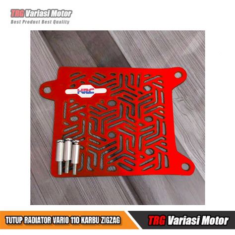 Jual Cover Radiator Vario 110 Karbu Tutup Radiator Model Hrc Cnc Trg 5 Variasi Warna Shopee