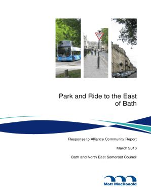 Fillable Online Bathnes Gov Uksitesdefaultpark And Ride To The East Of