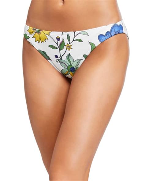 Tory Burch Printed Hipster Bikini Bottom Neiman Marcus