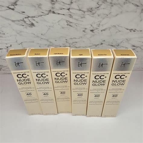 It Cosmetics Cc Nude Glow With Brightening Serum Spf Uva Pa Ml Shopee Thailand