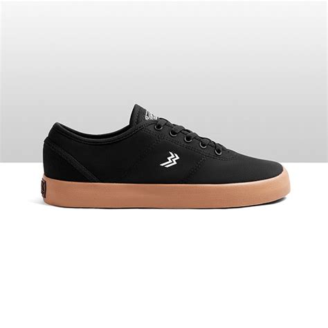 Jual Geoff Max Ethan Black Gum Shoes Vulcanized Sepatu Sneakers