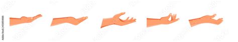 Vector protecting hands set icon. Cupped hands Stock Vector | Adobe Stock