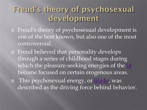 Ppt Freuds Stages Of Psychosexual Development Powerpoint