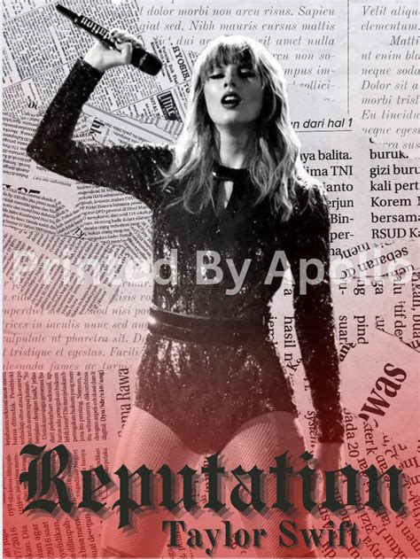 Taylor Swift Reputation Poster Digital Download - Etsy