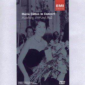 Maria Callas Live In Concert Hamburg 1959 And 1962 1959 62 DVD