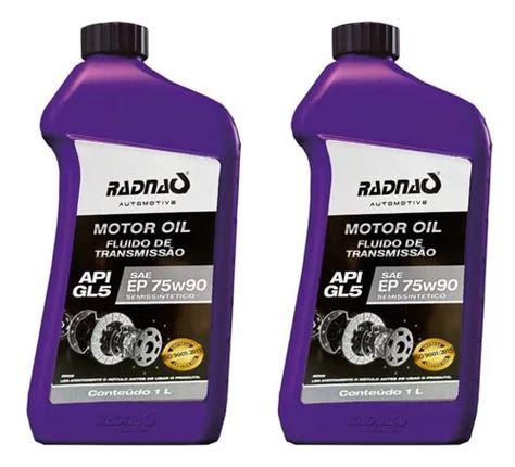 Kit Óleo Motor Transmissão Sae 75w90 Api Gl5 Semi Sintetico