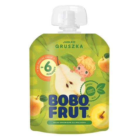 Bobo Frut Mus Jabłko Gruszka 90G Bobo Frut Sklep EMPIK