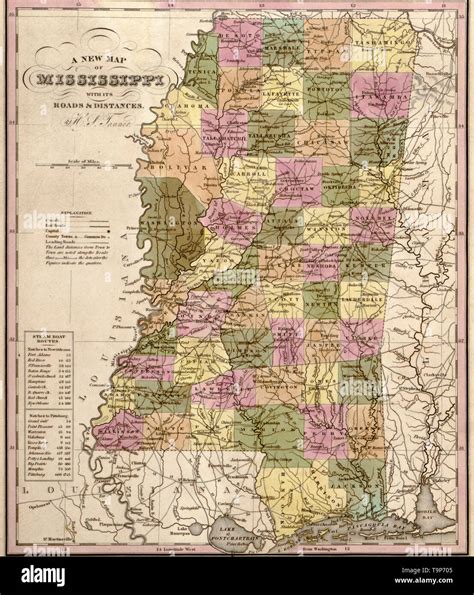 Mississippi State Map Hi Res Stock Photography And Images Alamy