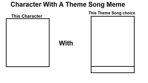 Character with a theme song meme template by kingdanna2045 on DeviantArt