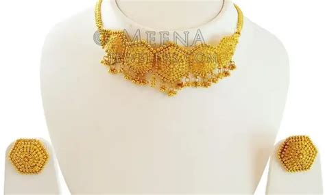 Mesmerizing Allure Embrace The Elegance Of A Gold Choker Necklace