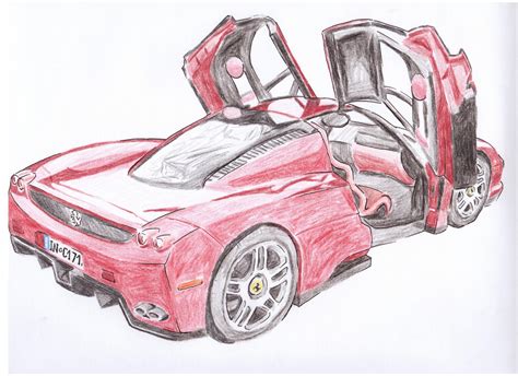 How To Draw A Ferrari