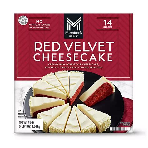 Member's Mark 9" New York Style Red Velvet Cheesecake, Frozen, 14 ...