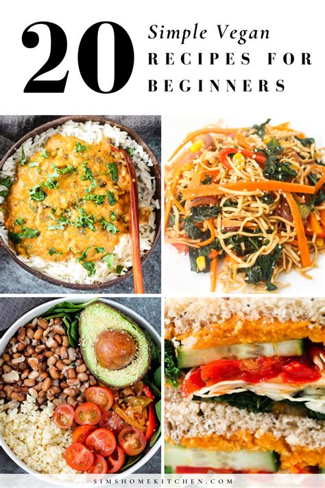 20 Simple Vegan Recipes For Beginners Vegan Recipes Beginner Plant