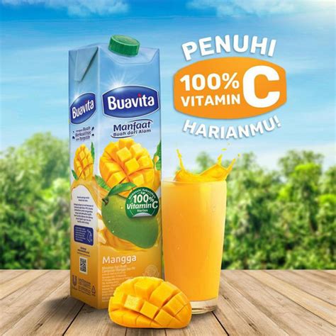 Jual Buavita Jus Buah Asli Mangga 1000 Ml Mango Juice Jus Mangga