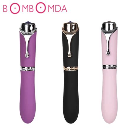 Vibrators 10 Frequency Usb Charging Vibrating Pen Shaped Masturbation Realistic Dildo Av Stick