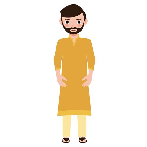 Indian Boy Wear Yellow Kurta For Haldi Ceremony 27939826 Vector Art At