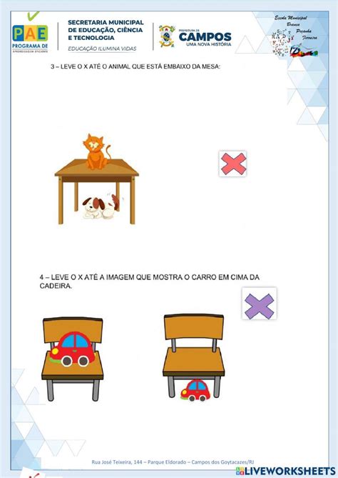 Lateralidade Direita E Esquerda - Lateralidade online worksheet for 1 ano | Live Worksheets