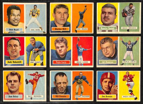 Lot Detail Topps Football Partial Set Of Cards W