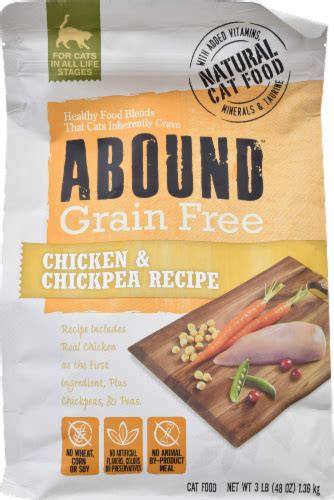 Abound® Grain Free Chicken & Chickpea Recipe Dry Cat Food, 3 lb - Pick ...