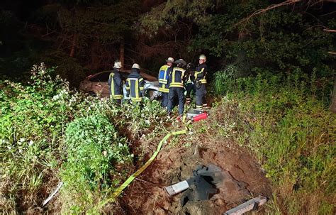 Feuerwehreinsatz An Der Autobahnabfahrt St Ingbert Mitte