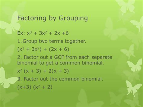 Factoring Polynomials Ppt Download